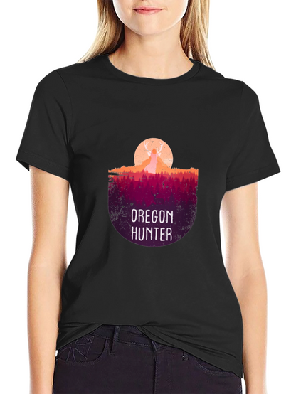 Oregon Hunter Graphic T-Shirt - Deer Silhouette