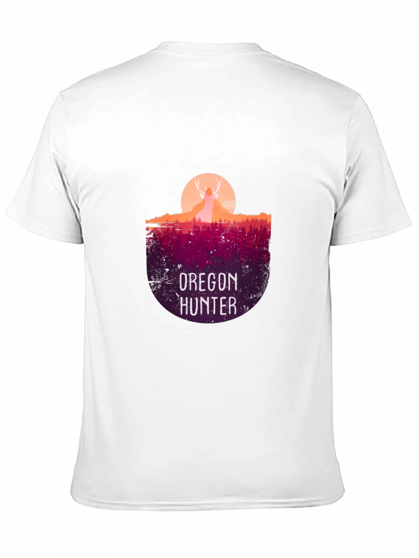 Oregon Hunter Graphic T-Shirt - Deer Silhouette