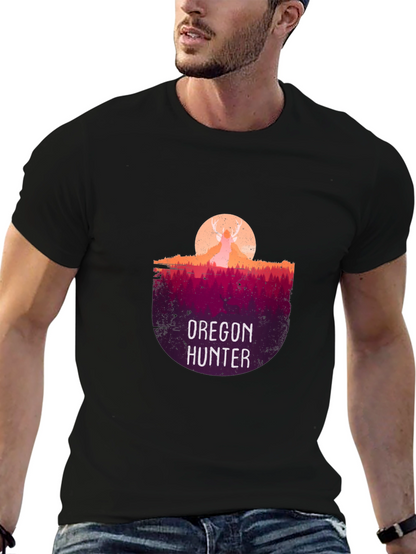 Oregon Hunter Graphic T-Shirt - Deer Silhouette