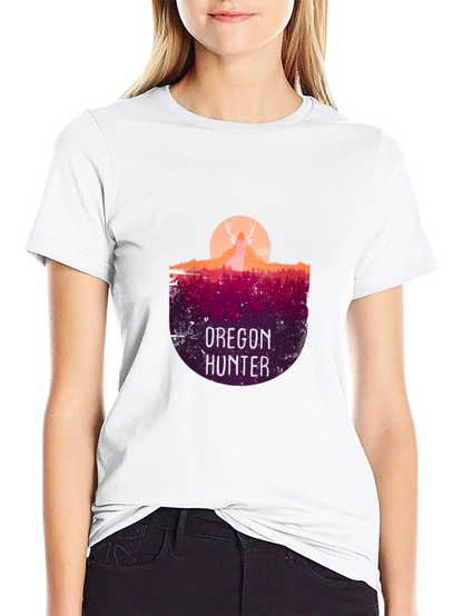 Oregon Hunter Graphic T-Shirt - Deer Silhouette