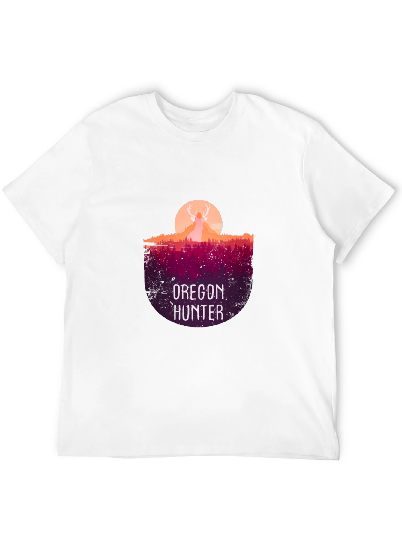 Oregon Hunter Graphic T-Shirt - Deer Silhouette