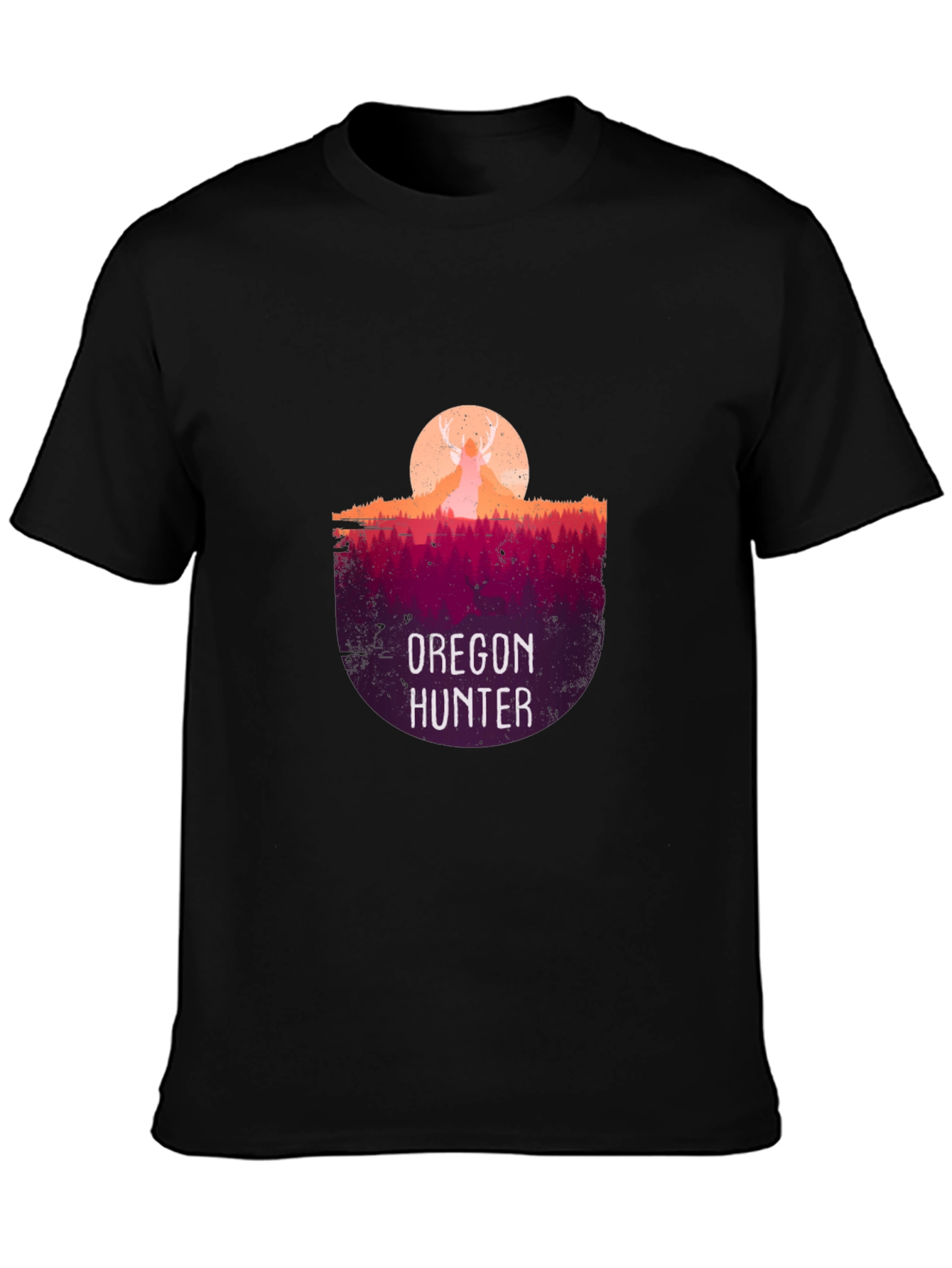 Oregon Hunter Graphic T-Shirt - Deer Silhouette