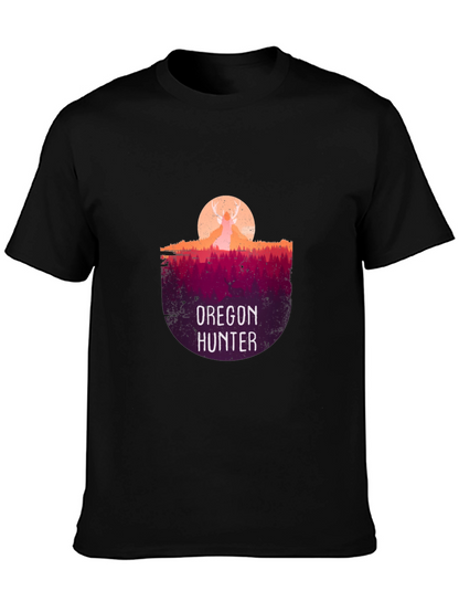 Oregon Hunter Graphic T-Shirt - Deer Silhouette