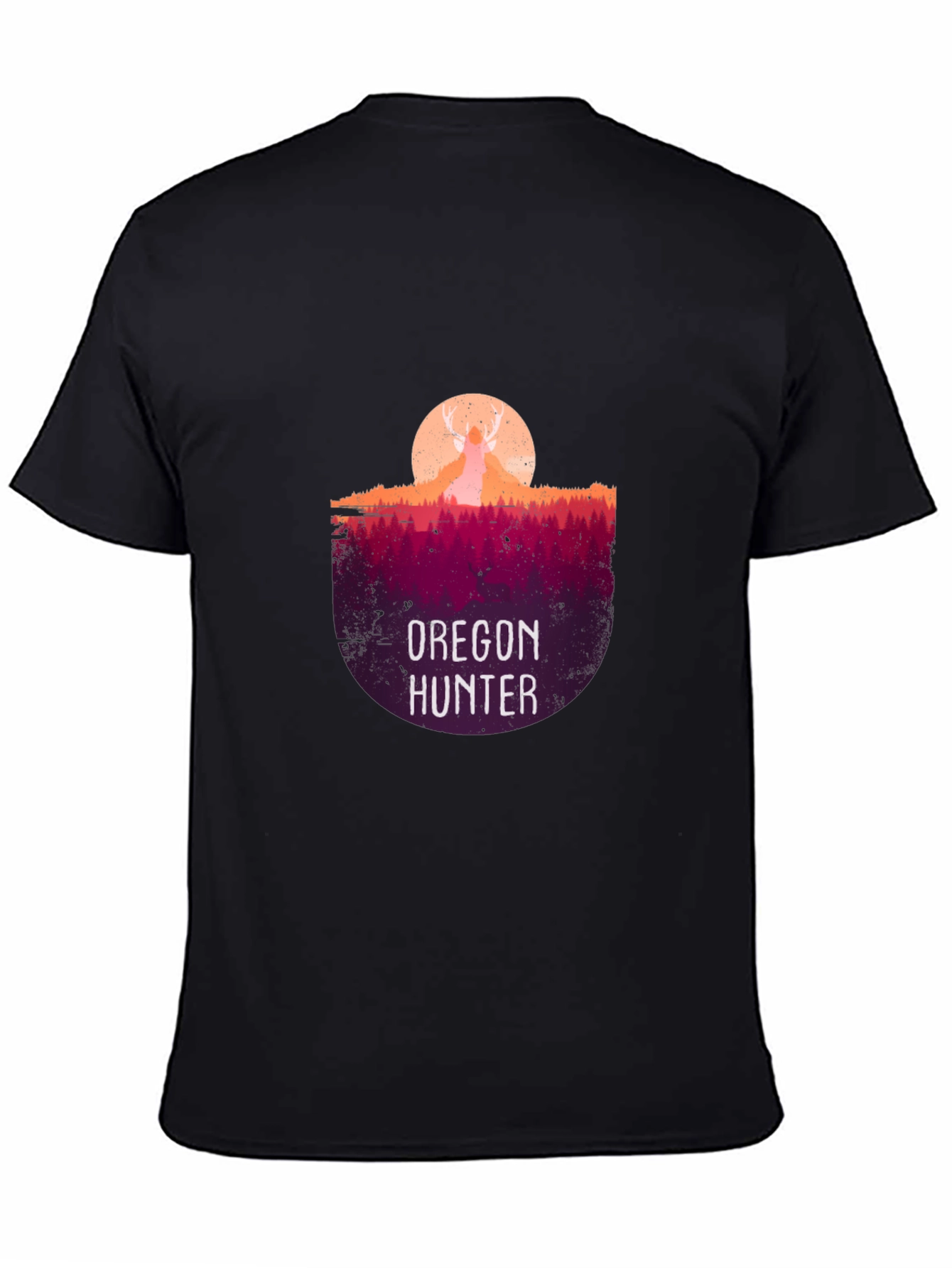 Oregon Hunter Graphic T-Shirt - Deer Silhouette