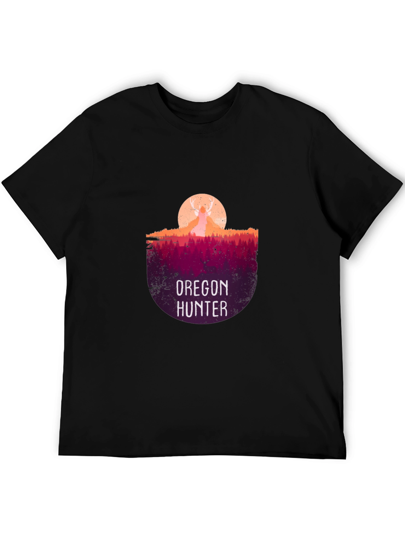 Oregon Hunter Graphic T-Shirt - Deer Silhouette