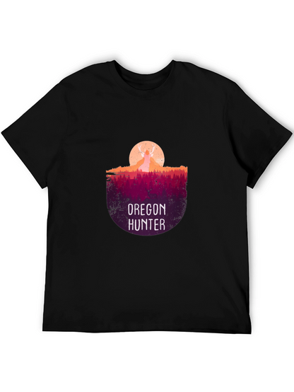 Oregon Hunter Graphic T-Shirt - Deer Silhouette