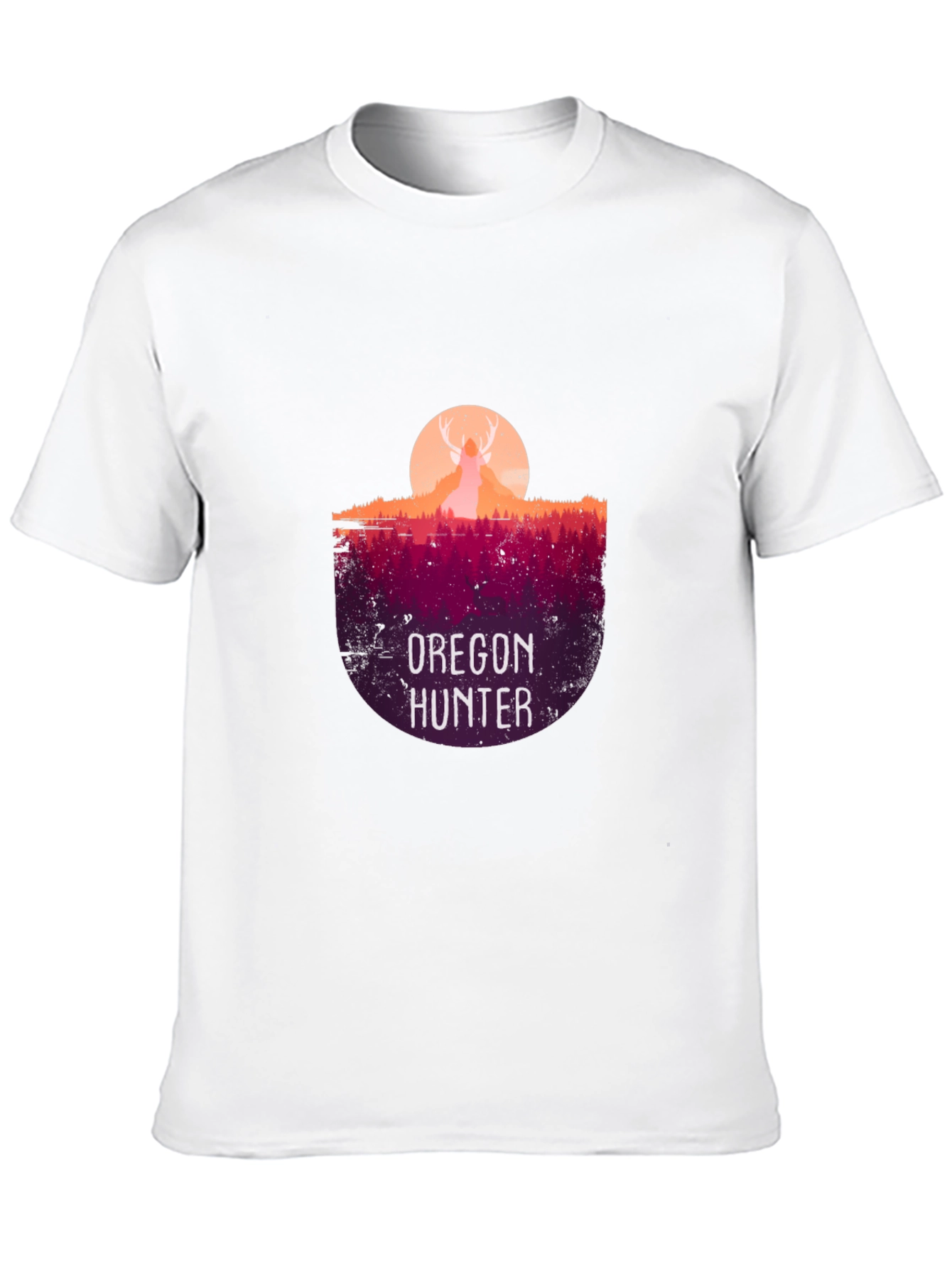 Oregon Hunter Graphic T-Shirt - Deer Silhouette