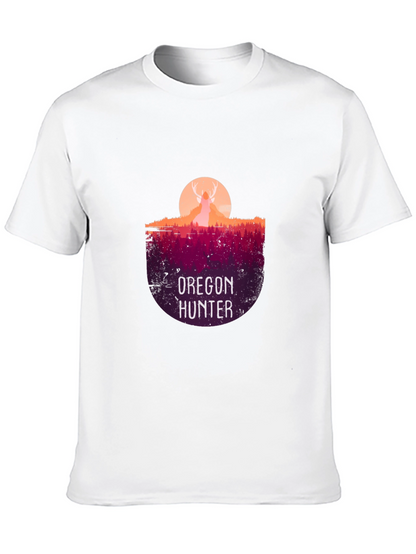Oregon Hunter Graphic T-Shirt - Deer Silhouette