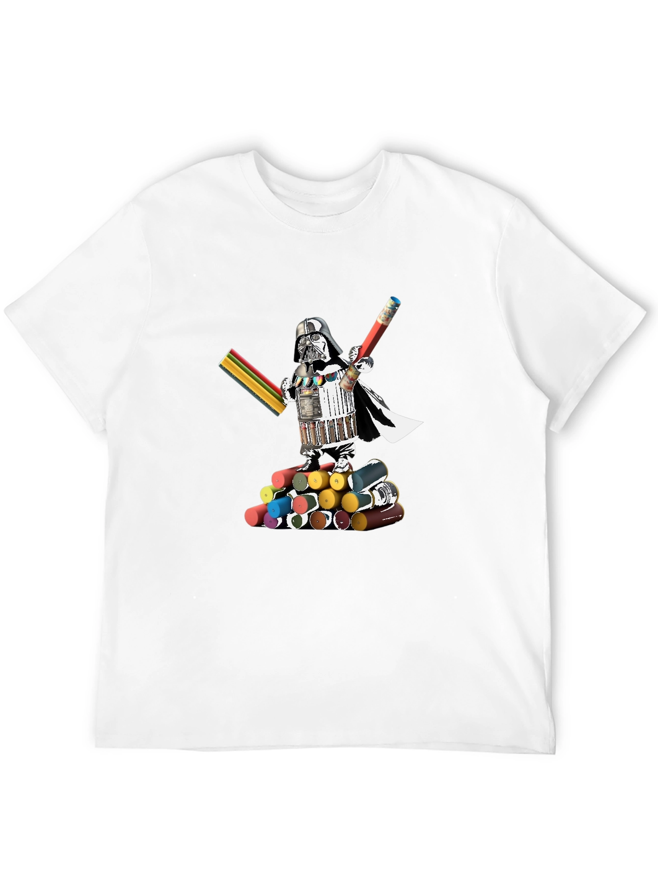 Darth Vader Pencil T-Shirt - Artsy Design
