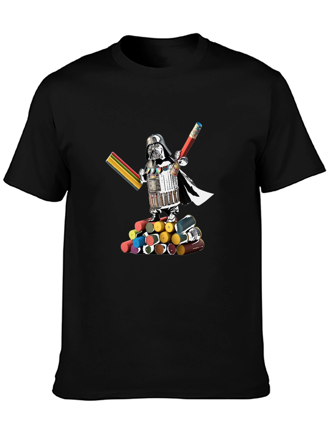 Darth Vader Pencil T-Shirt - Artsy Design