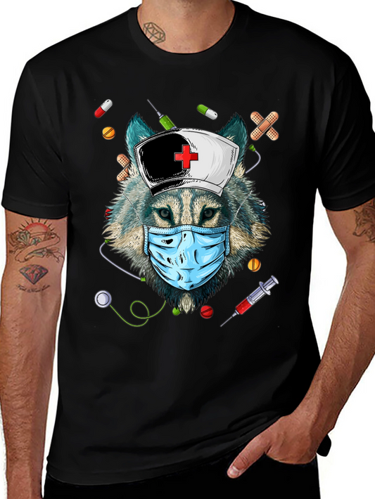 Wolf Nurse T-Shirt - Funny Medical Apparel