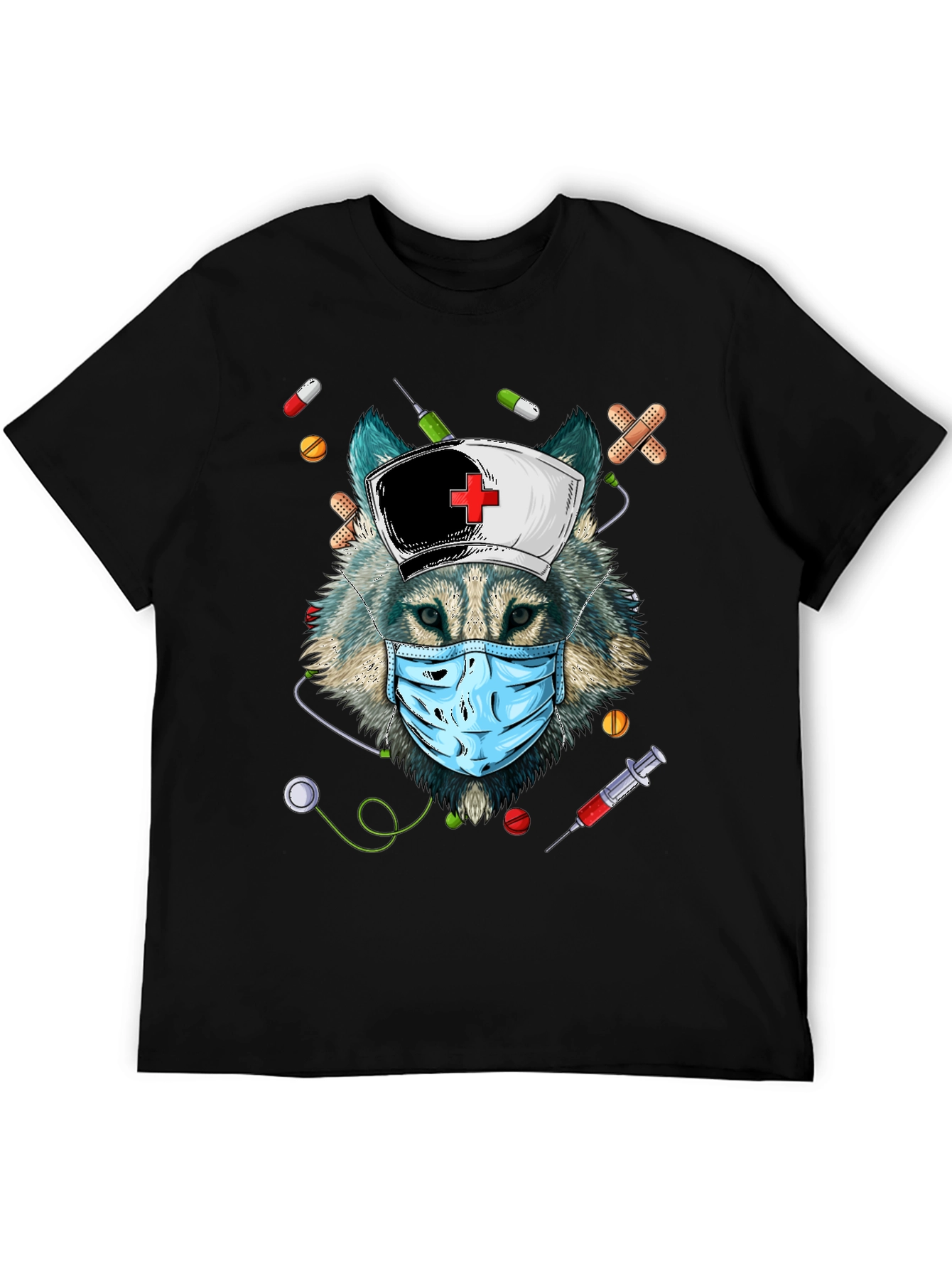 Wolf Nurse T-Shirt - Funny Medical Apparel