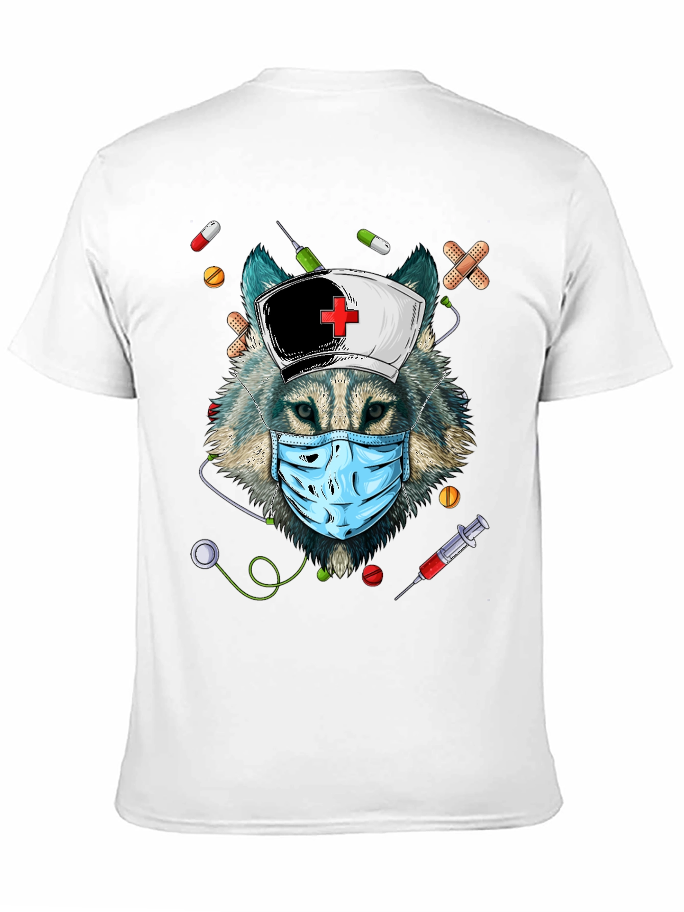 Wolf Nurse T-Shirt - Funny Medical Apparel