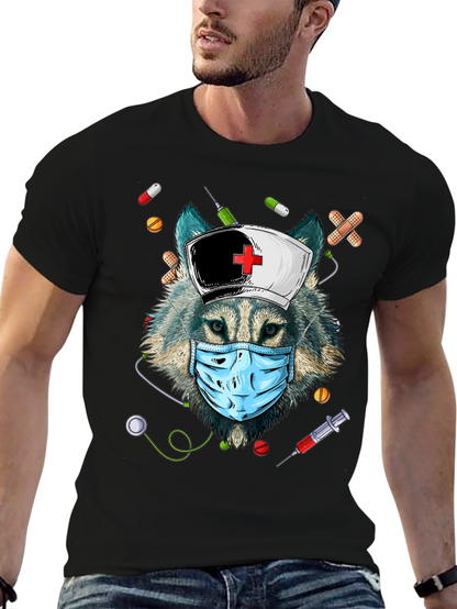 Wolf Nurse T-Shirt - Funny Medical Apparel