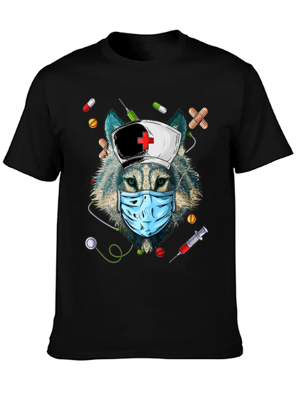 Wolf Nurse T-Shirt - Funny Medical Apparel