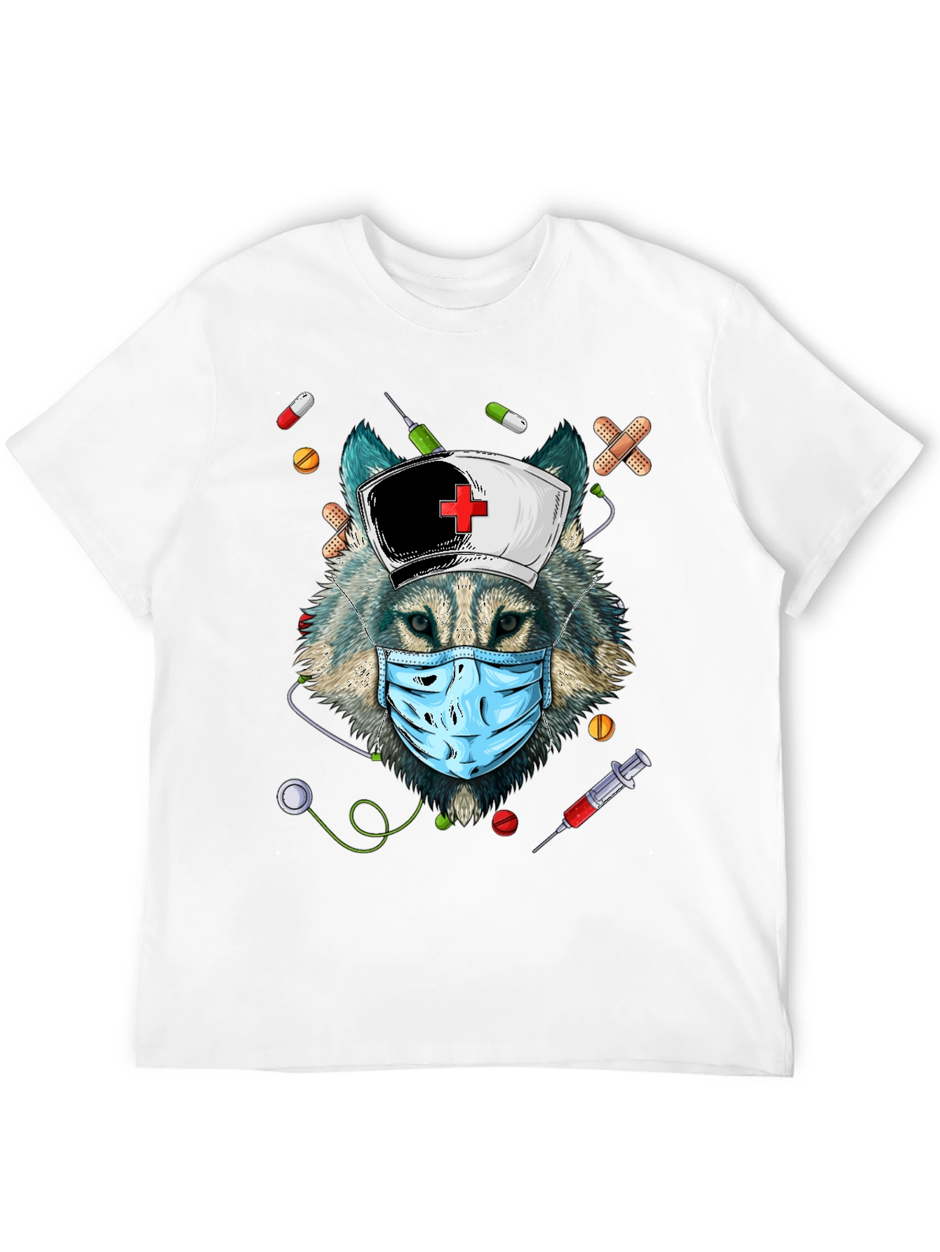 Wolf Nurse T-Shirt - Funny Medical Apparel