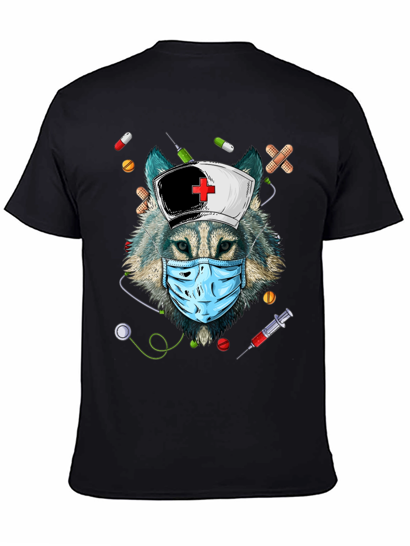 Wolf Nurse T-Shirt - Funny Medical Apparel