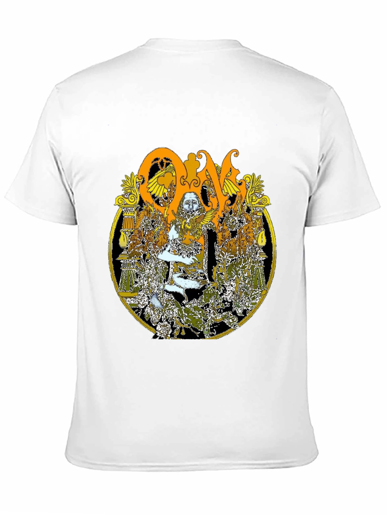 Ornate Graphic Print Black T-Shirt