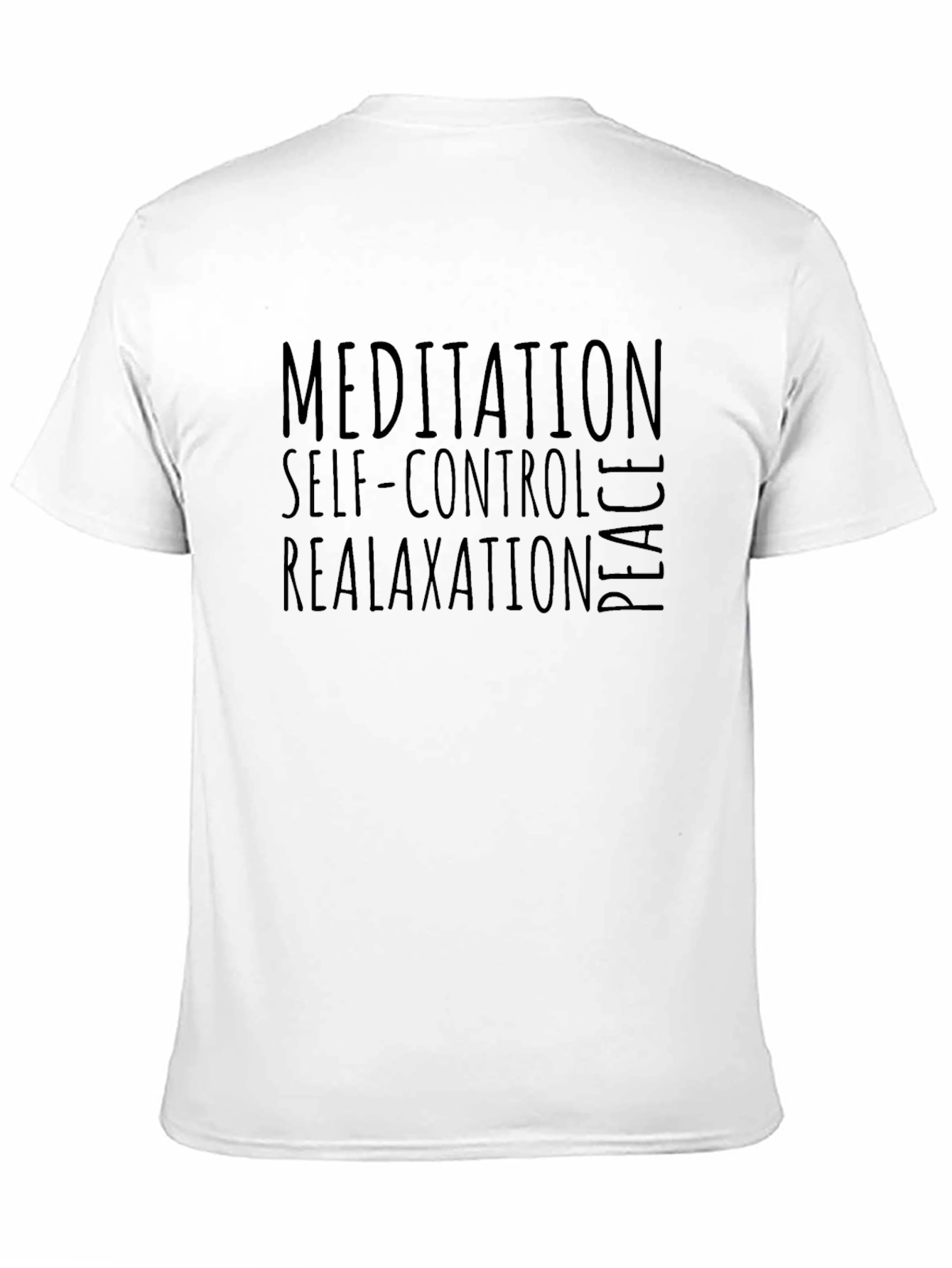 Mens Meditation Self-Control Relax Peace Graphic T-Shirt