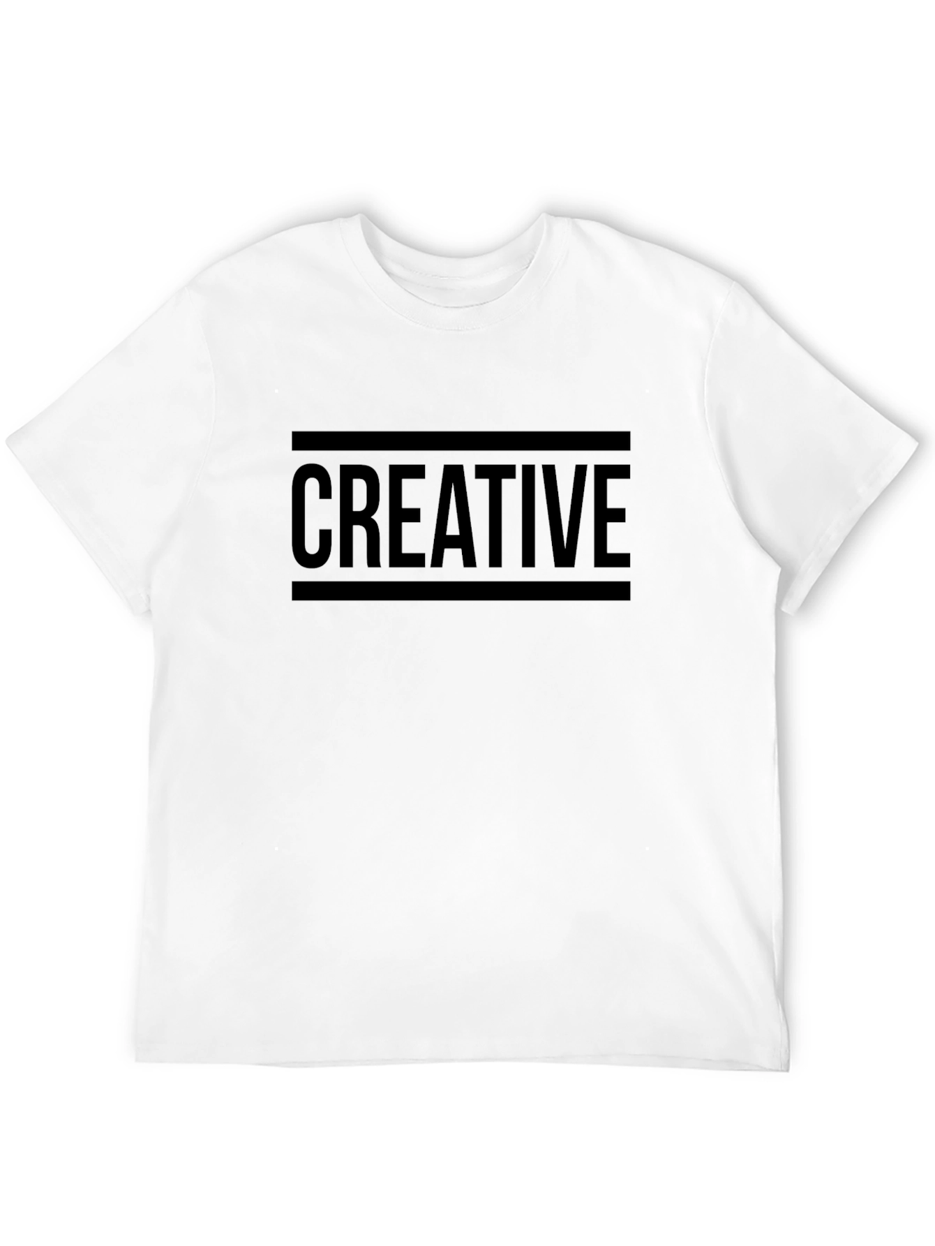 Creative Black Graphic Tee for Men