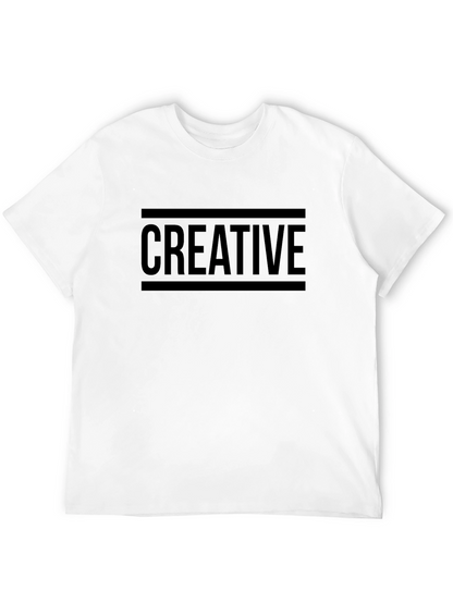 Creative Black Graphic Tee for Men
