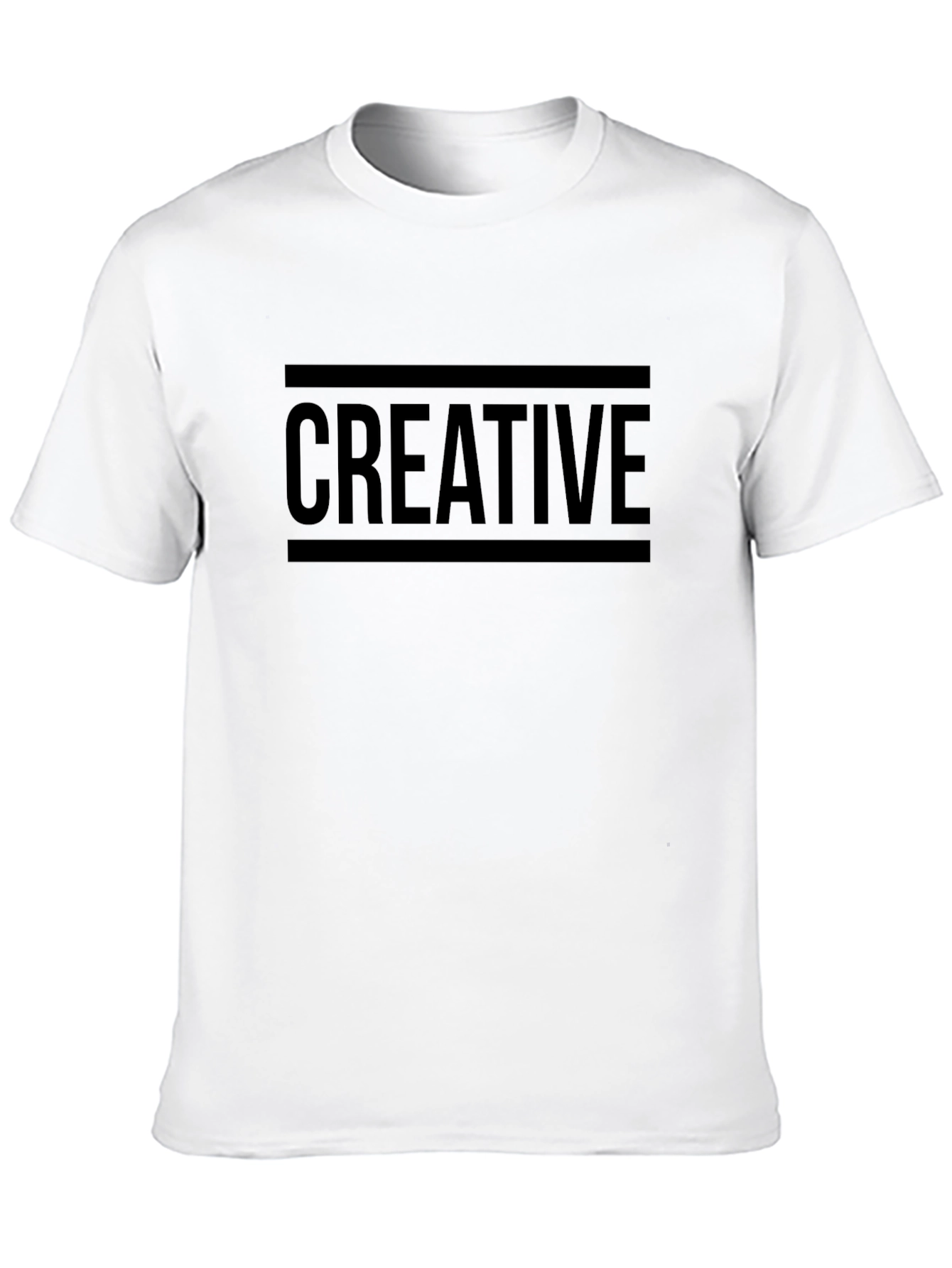 Creative Black Graphic Tee for Men