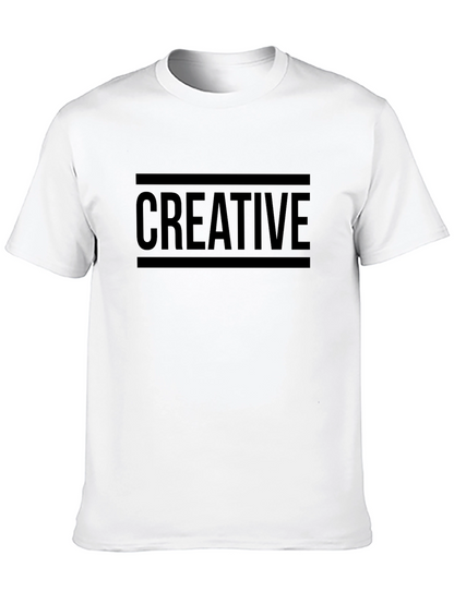 Creative Black Graphic Tee for Men