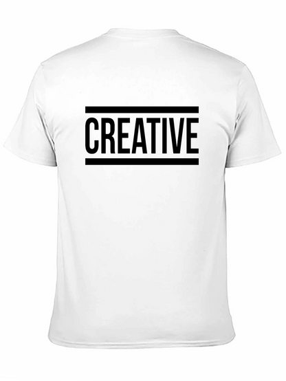 Creative Black Graphic Tee for Men