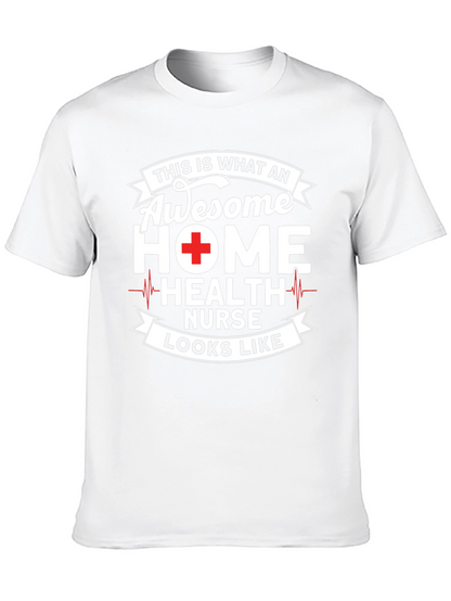 Awesome Home Health Nurse Graphic T-Shirt