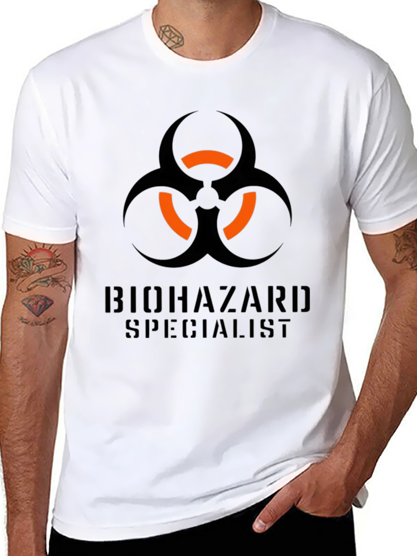 Biohazard Specialist Graphic Tee - Black