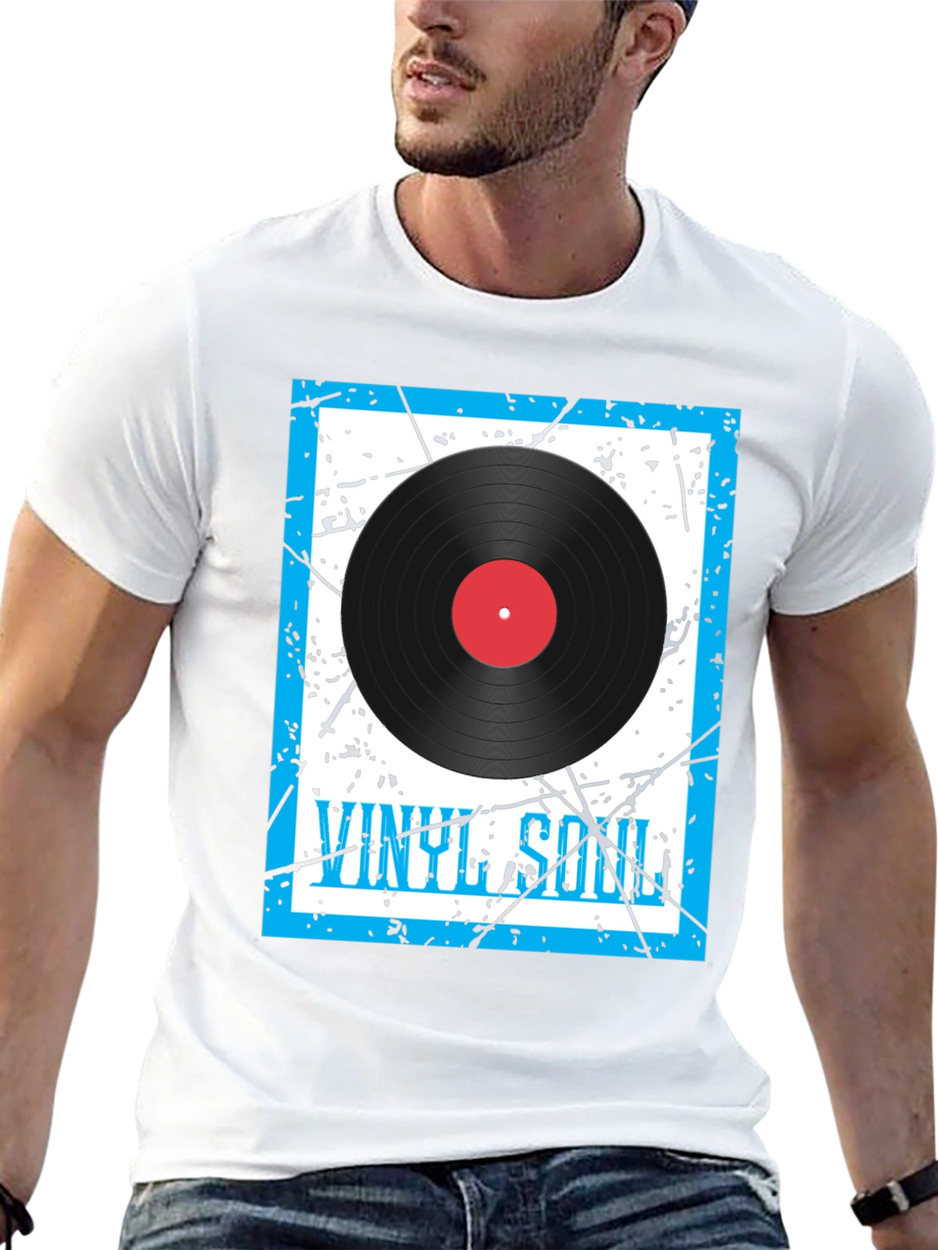 Vinyl Soul Graphic Tee - Music Lover T-Shirt