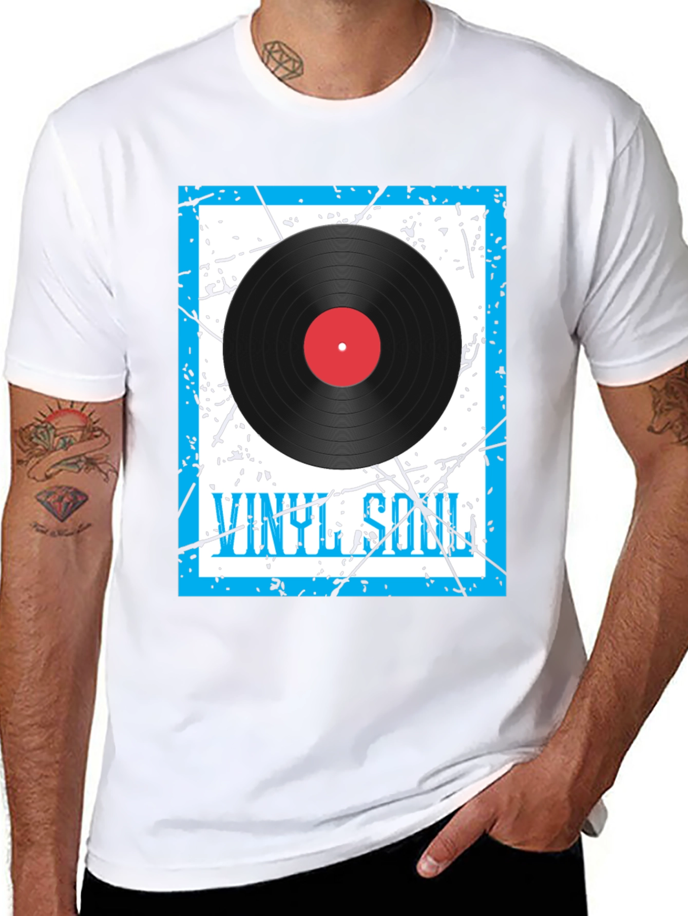 Vinyl Soul Graphic Tee - Music Lover T-Shirt
