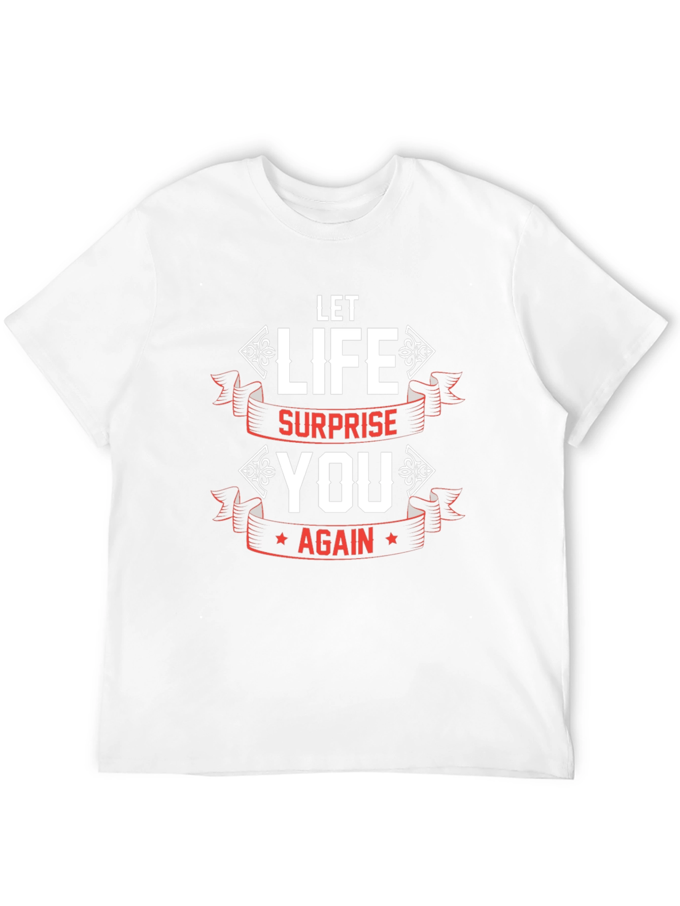Let Life Surprise You Black Graphic Tee