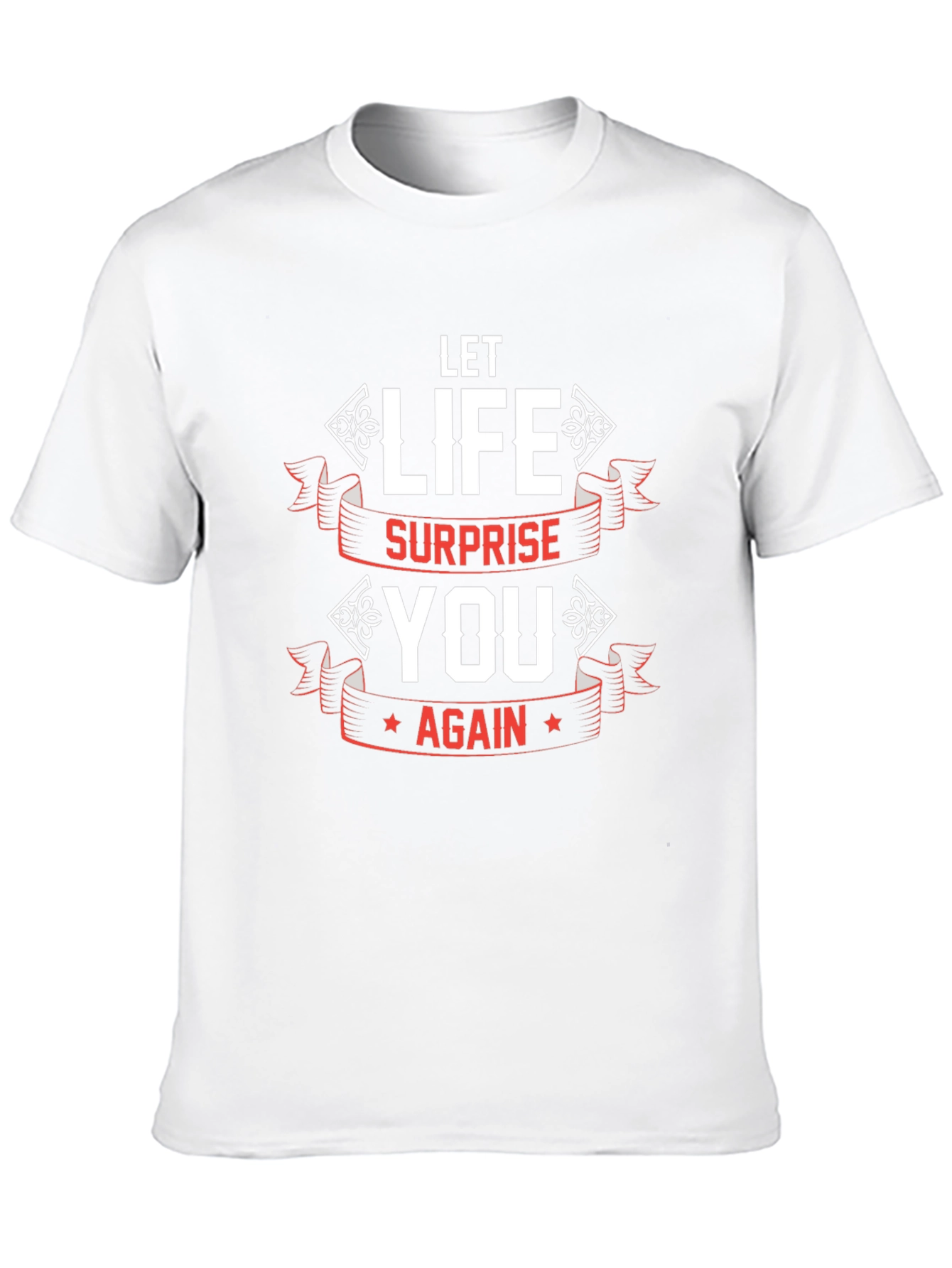 Let Life Surprise You Black Graphic Tee