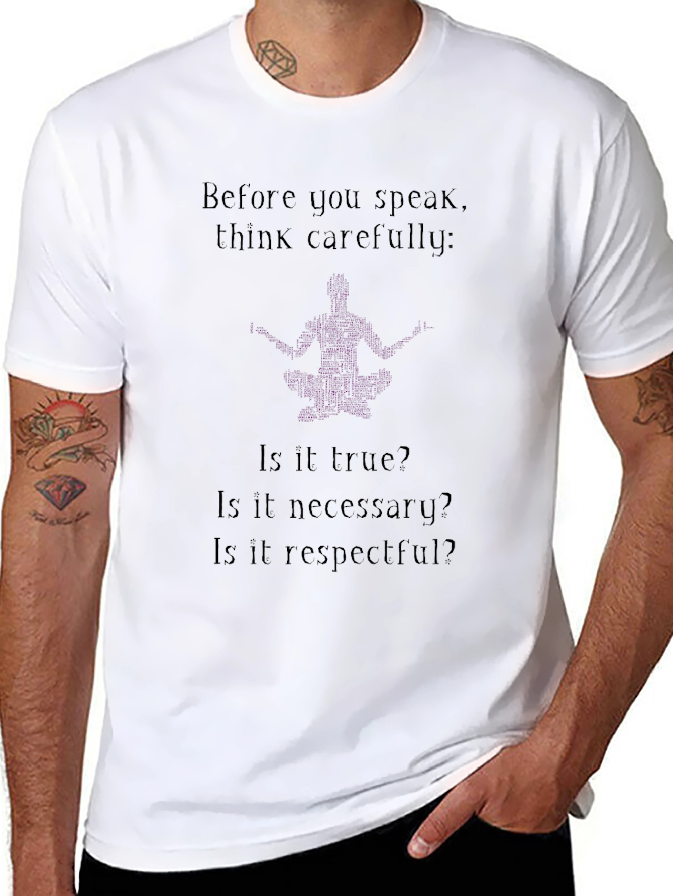 Think Carefully T-Shirt - Black