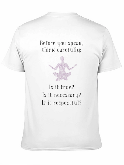 Think Carefully T-Shirt - Black