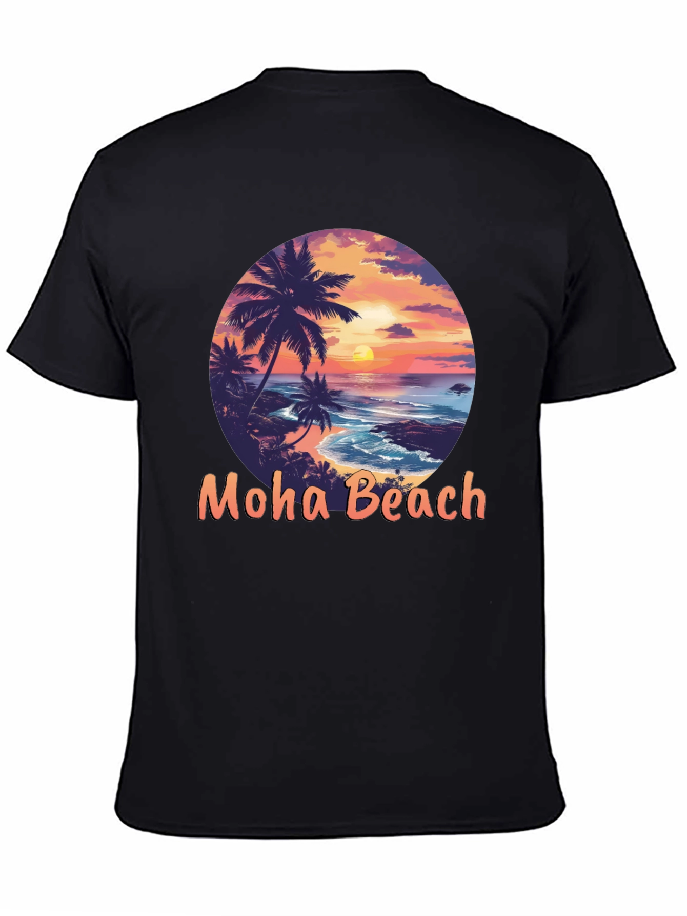 Moho Beach Sunset Graphic T-Shirt