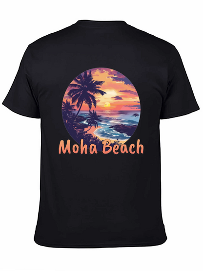 Moho Beach Sunset Graphic T-Shirt