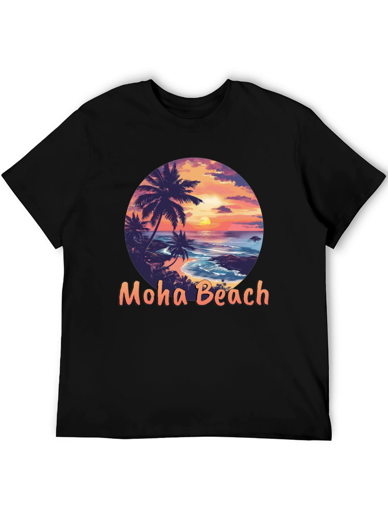 Moho Beach Sunset Graphic T-Shirt