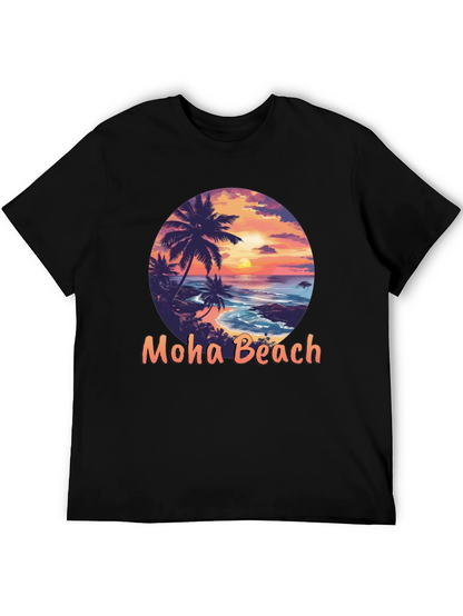 Moho Beach Sunset Graphic T-Shirt