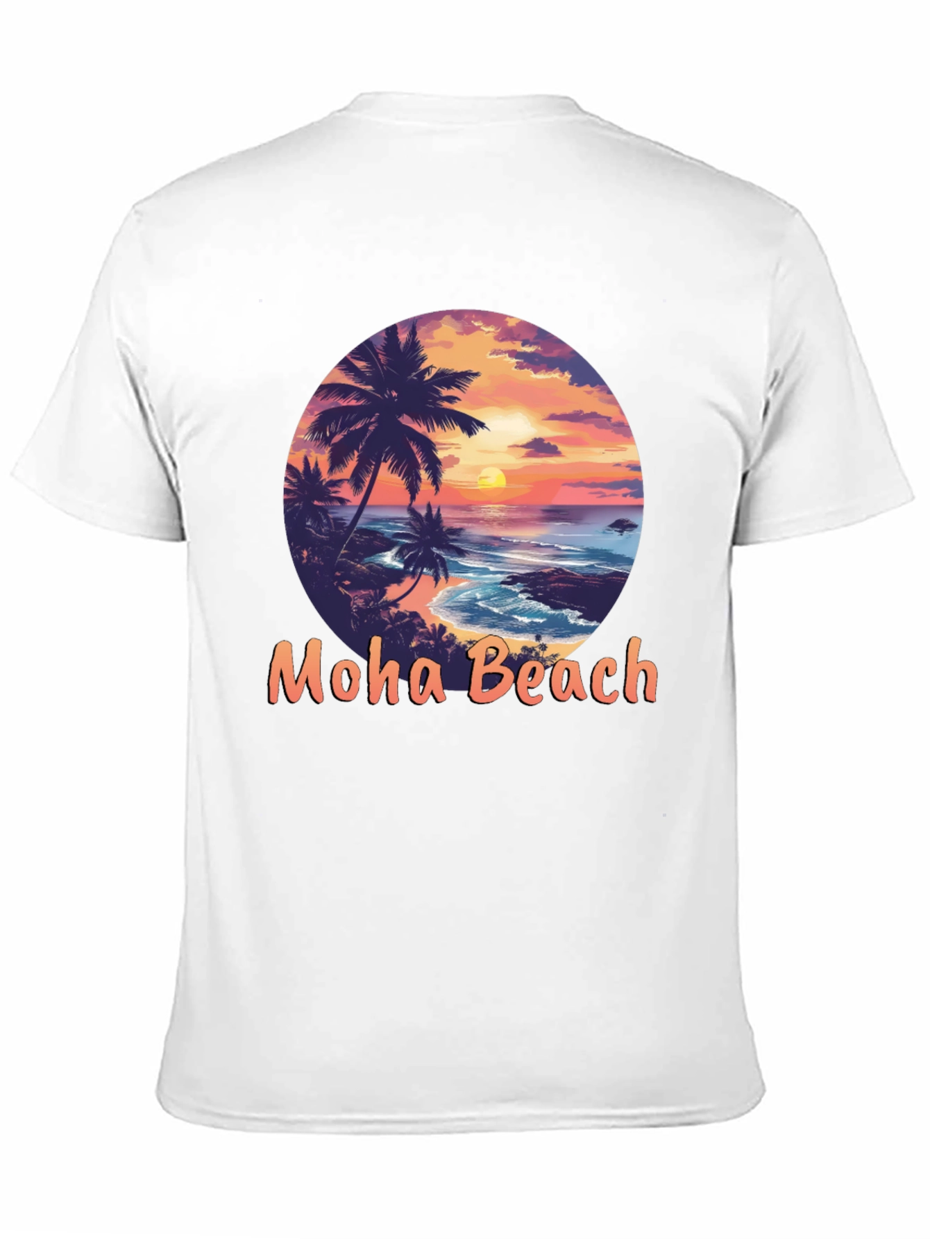 Moho Beach Sunset Graphic T-Shirt