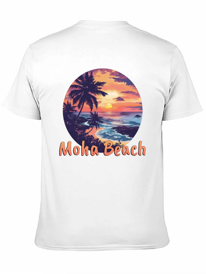 Moho Beach Sunset Graphic T-Shirt