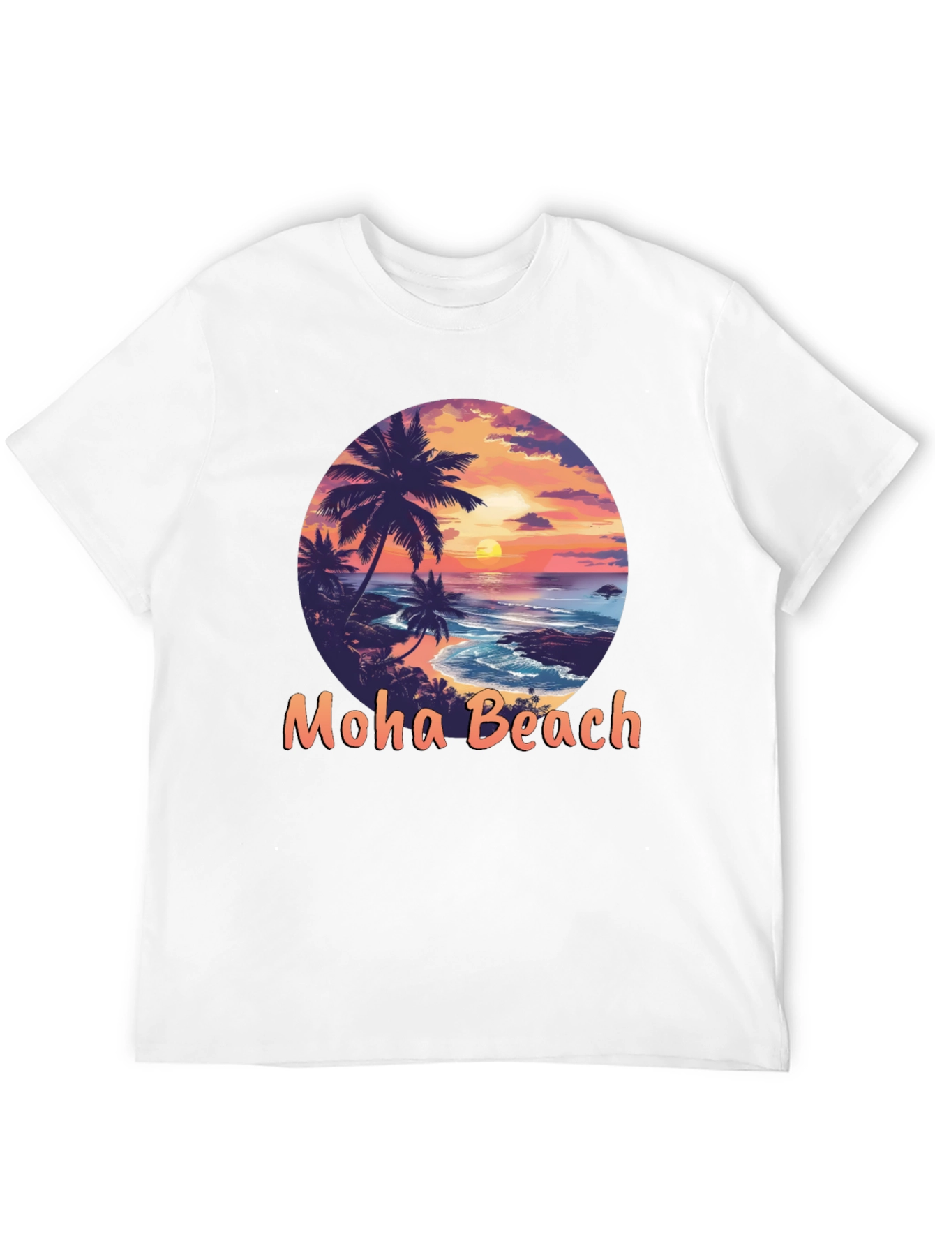 Moho Beach Sunset Graphic T-Shirt