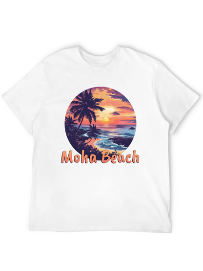 Moho Beach Sunset Graphic T-Shirt