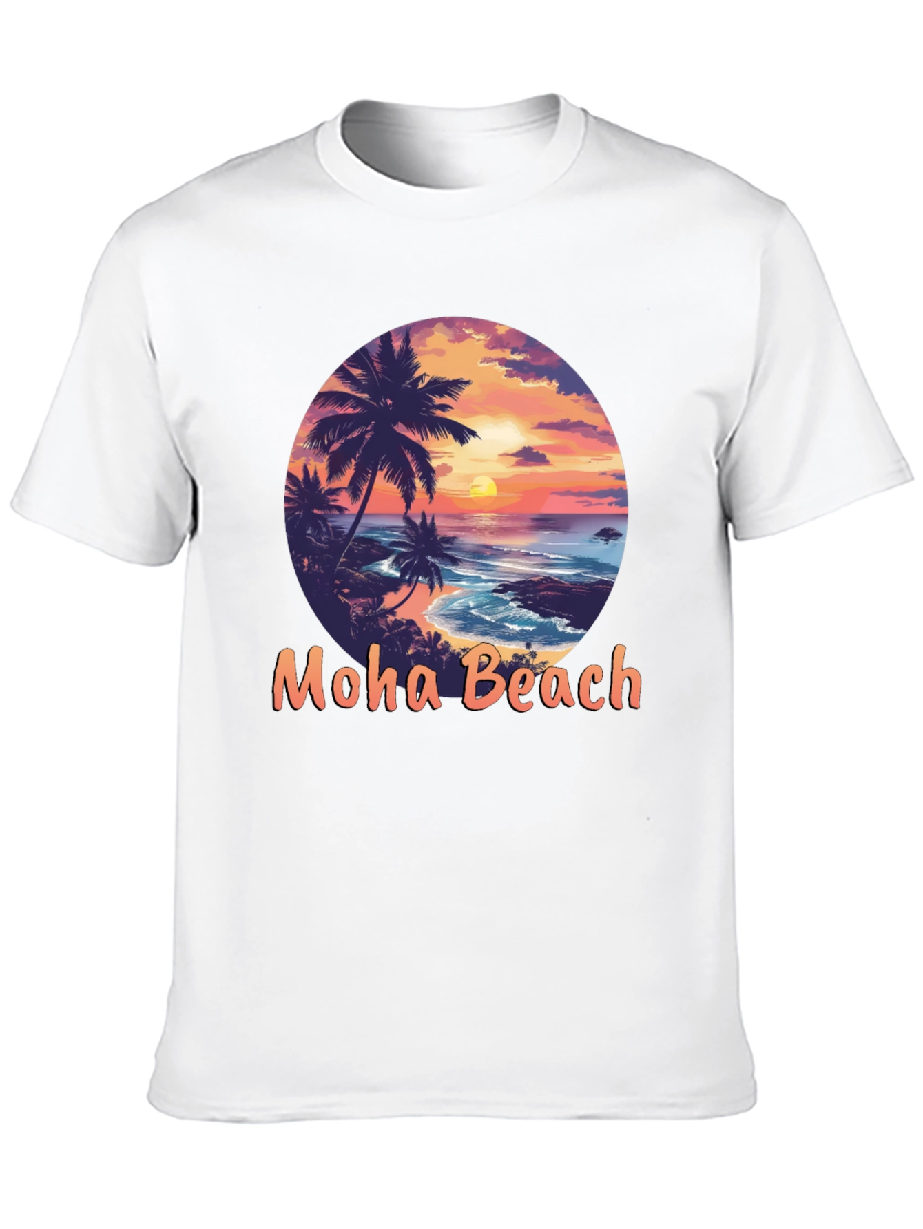 Moho Beach Sunset Graphic T-Shirt