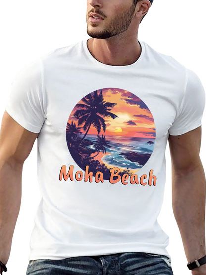 Moho Beach Sunset Graphic T-Shirt