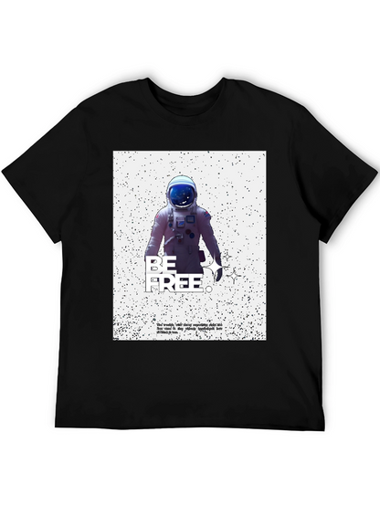 Astronaut Graphic Print Tee - Be Free