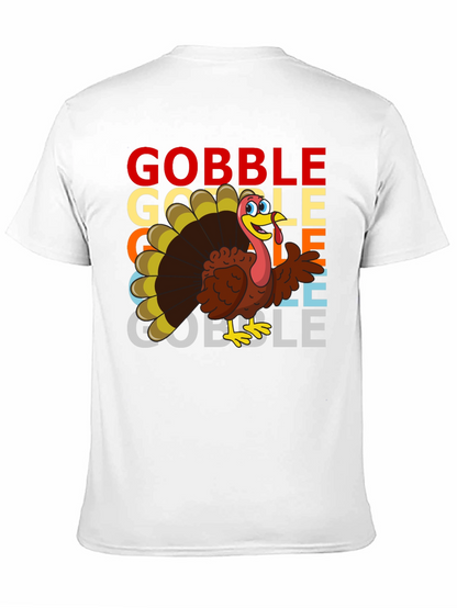 Gobble Turkey Graphic T-Shirt