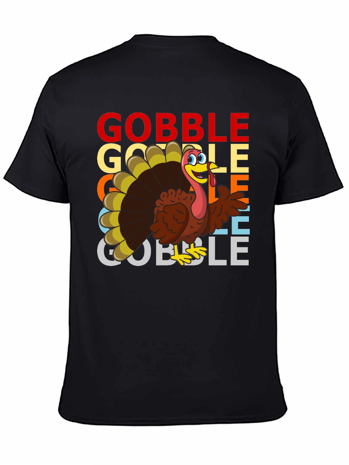 Gobble Turkey Graphic T-Shirt
