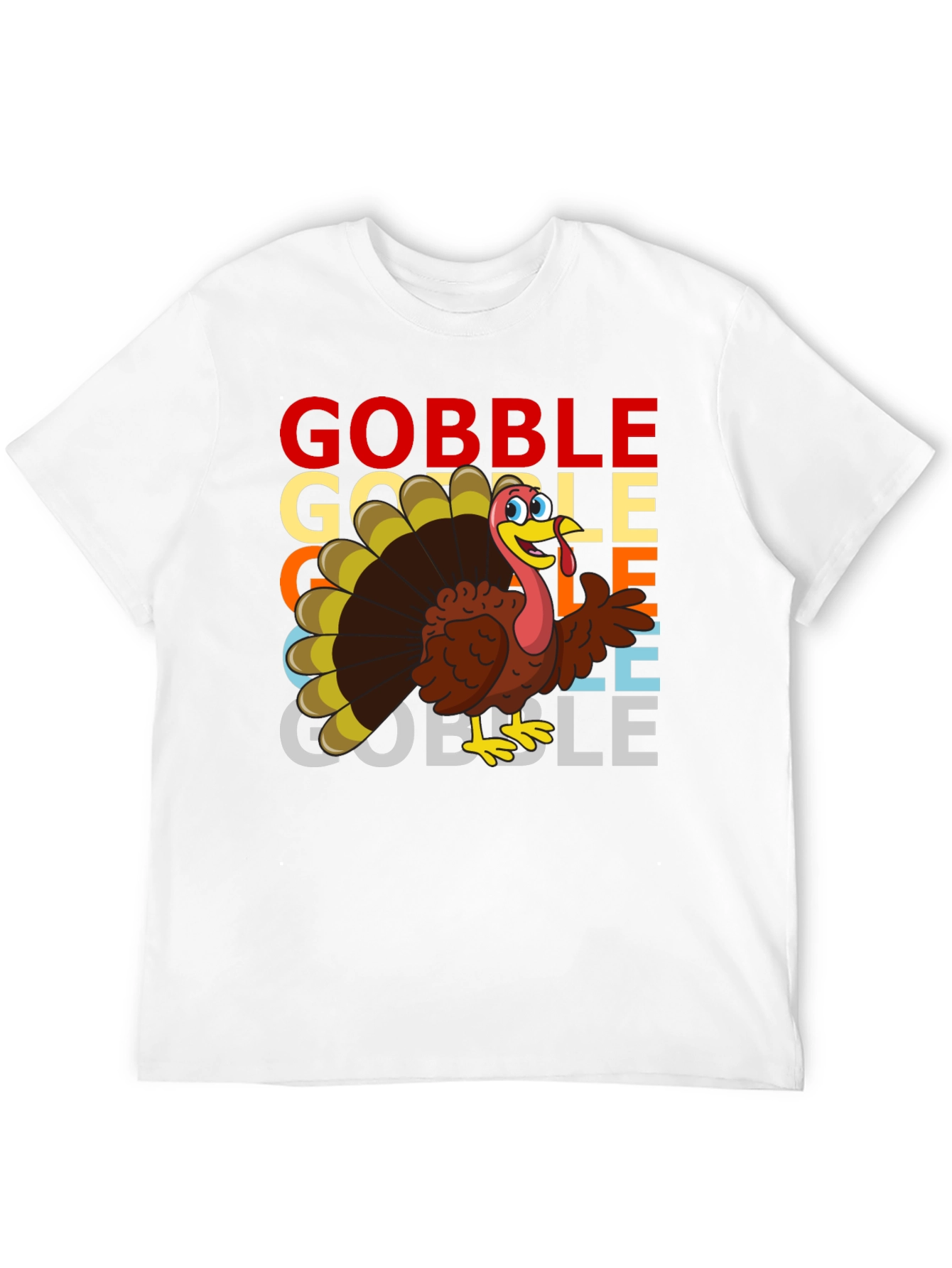 Gobble Turkey Graphic T-Shirt